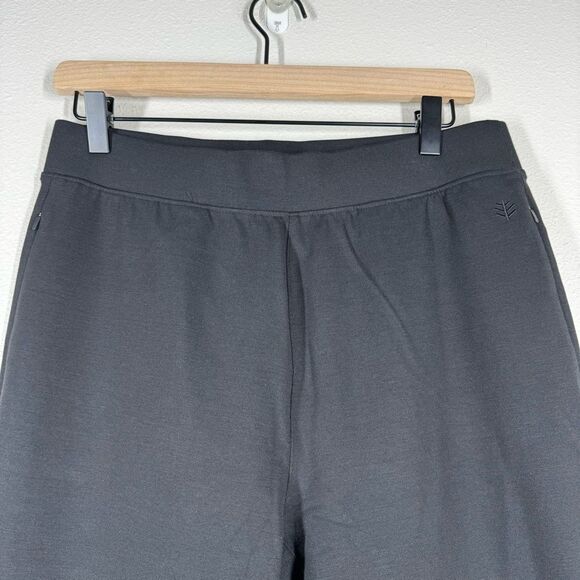 Coolibar Cove Ponte Pants Black Stretch UPF 50+ Women’s Size Medium - Picture 2 of 7